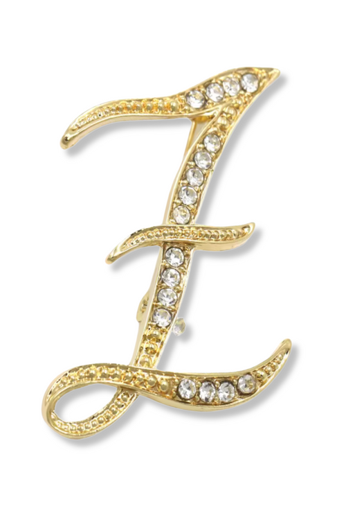 Brady Alphabet Lapel Pin Brooch