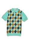Lusaka Patterned Knitted Polo