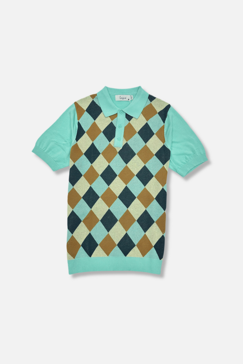 Lusaka Patterned Knitted Polo