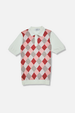 Lusaka Patterned Knitted Polo