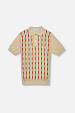 Lobito Patterned Knitted Polo