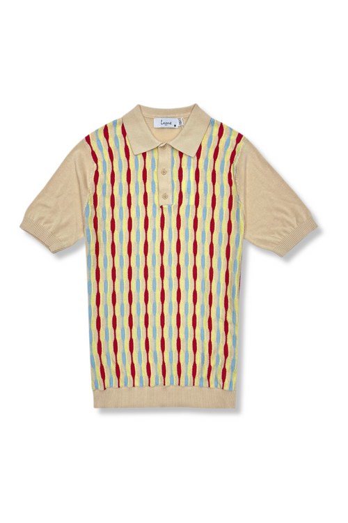 Lobito Patterned Knitted Polo