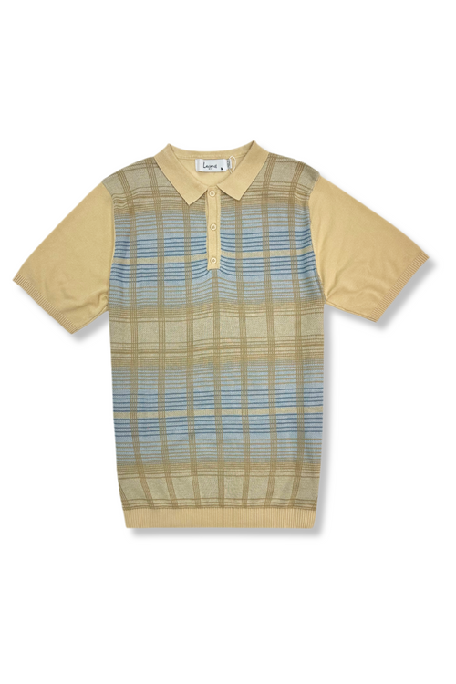 Lima Patterned Knitted Polo