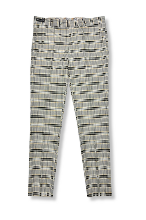 Pablo Slim Fit Plaid Pants