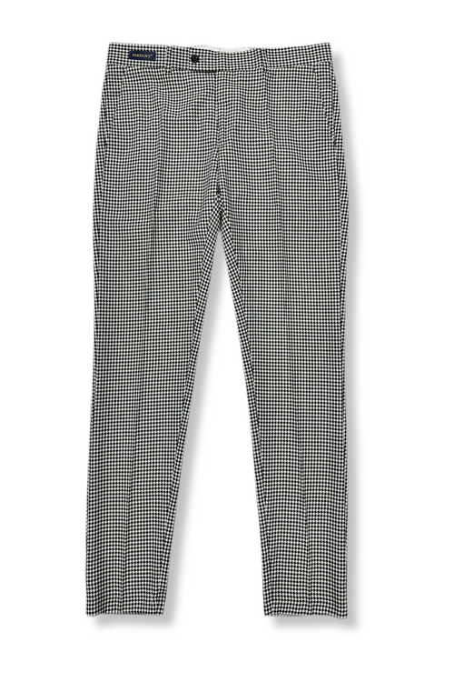 Palazzo Slim Fit Houndstooth Pants