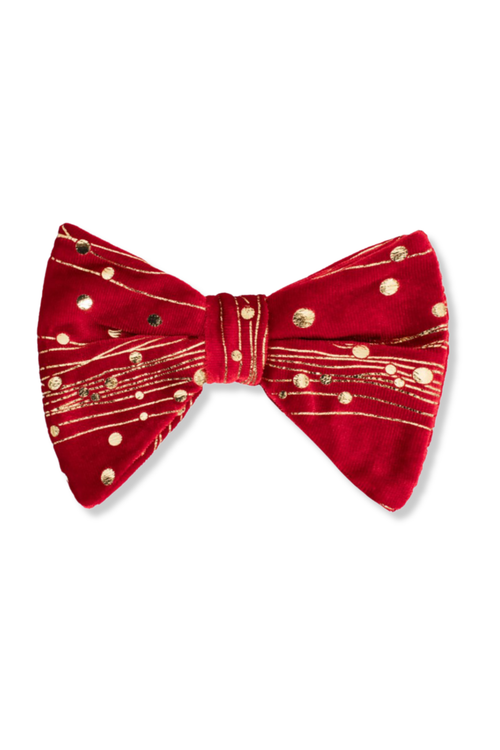 Barnaby Long Velvet Bow Tie