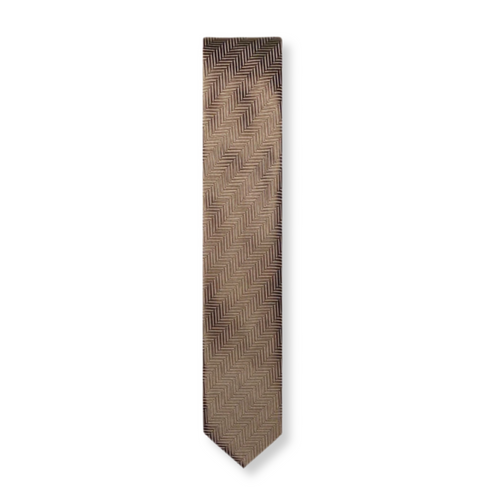 Bernardo Skinny Herringbone Tie