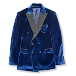 Velluto Peak Lapel Velvet Blazer