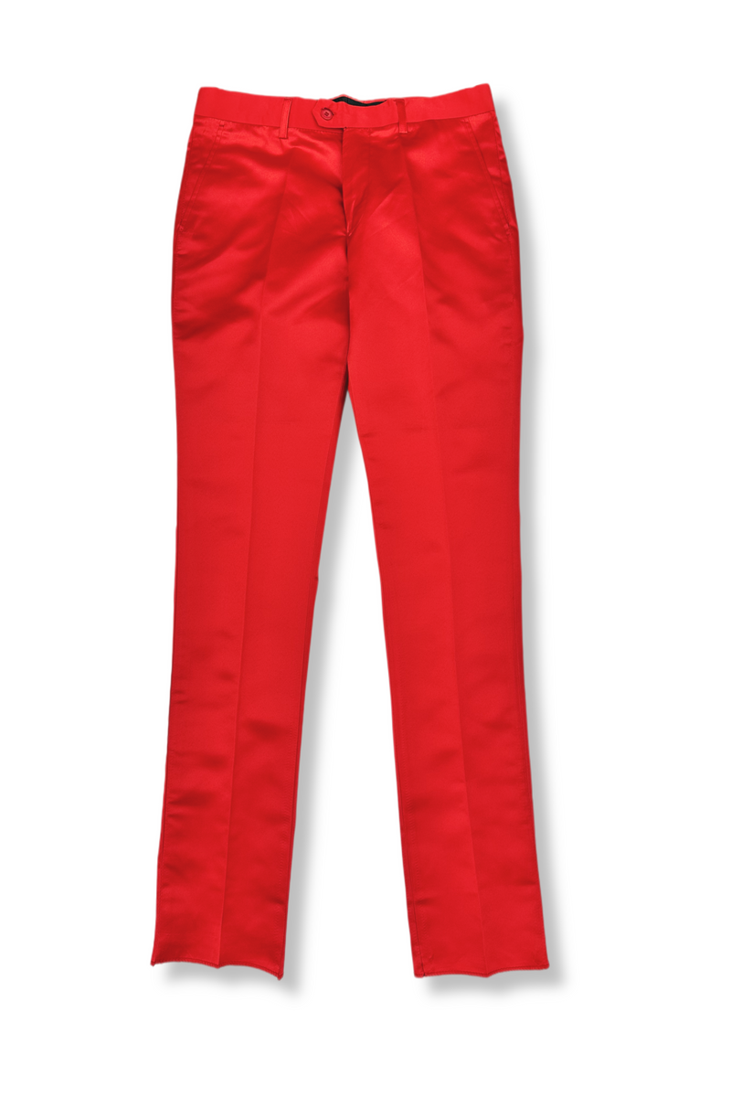 womens red dress pants Palazzo Pants, High Waist Wide Leg Trousers, Women's Office Wear and very tall girl friendly Chic Red Pants - High