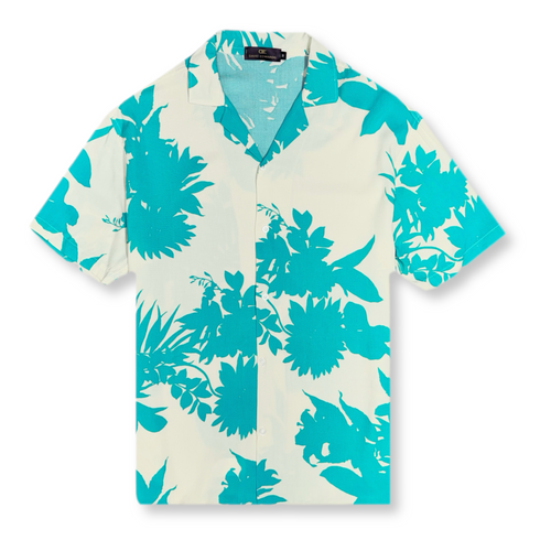 Dobby Tropical Resort Revere Collar Shirt