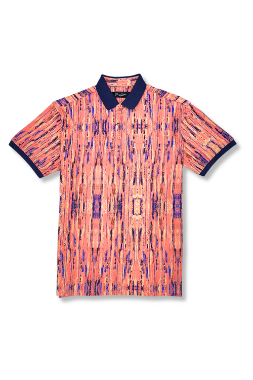 Pronto Printed Pique Polo