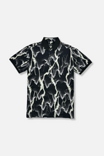 Pronto Printed Pique Polo