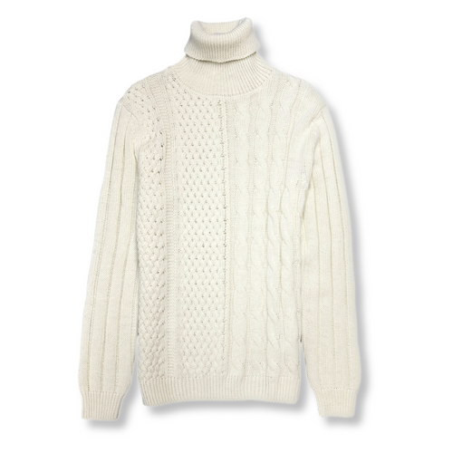 Maglia Cable Knit Turtleneck Sweater