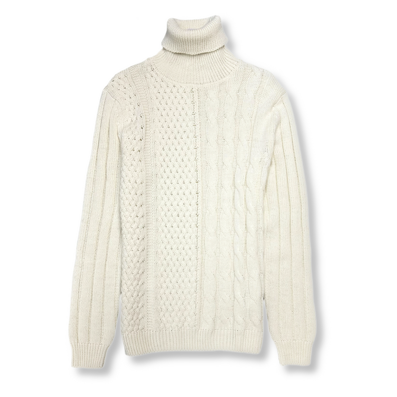 Maglia Cable Knit Turtleneck Sweater