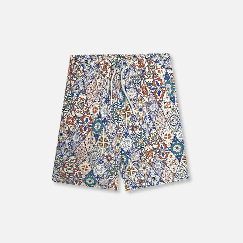 Taborne Tropical Drawstring Shorts