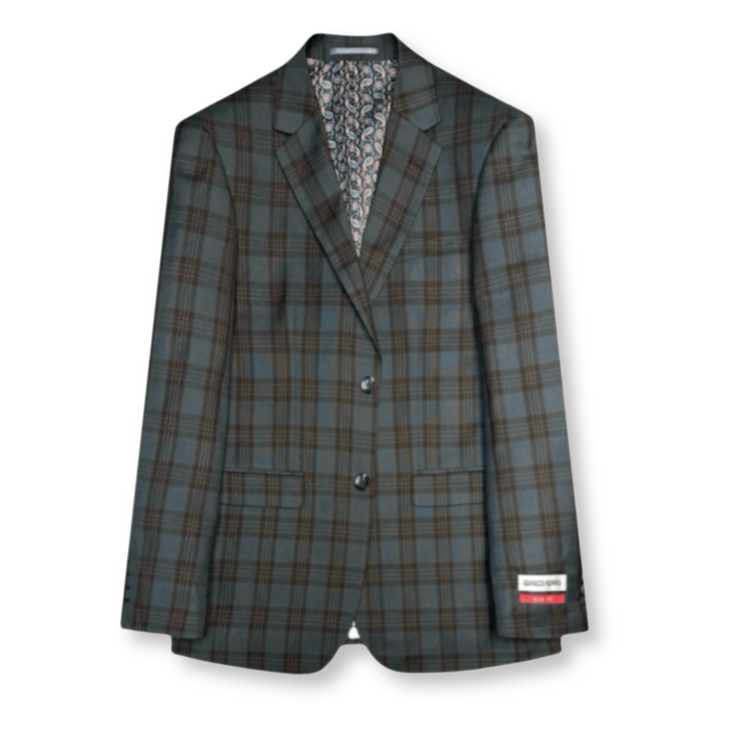 Gaffin Slim Plaid Suit