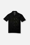Darius Crochet Polo Cardigan