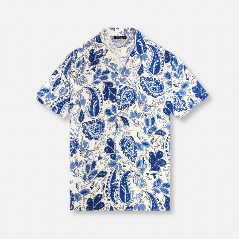 Theo Tropical Revere Collar Shirt