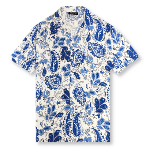 Theo Tropical Revere Collar Shirt