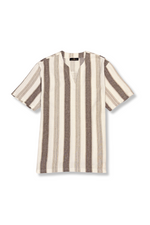 D'Antoni Slit Collar T-Shirt