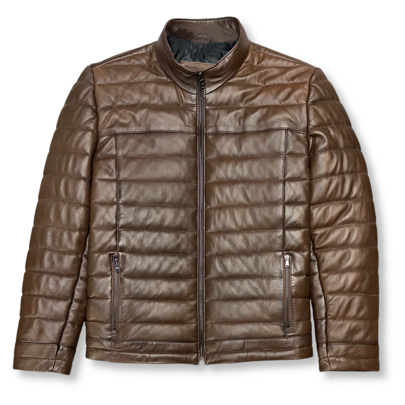 Darren Leather Puffer Jacket