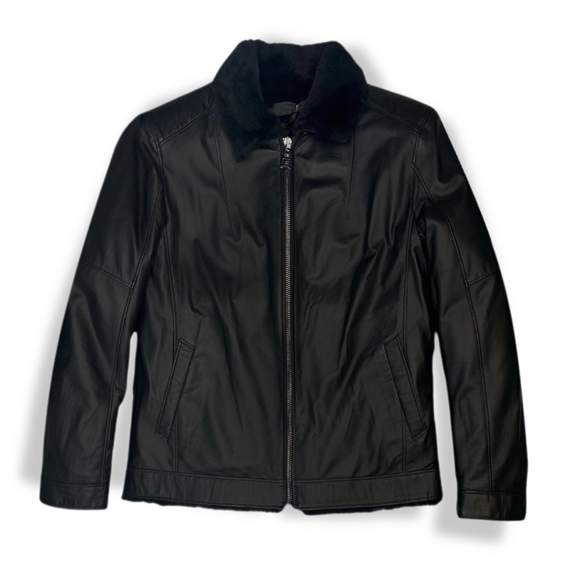 Dawson Leather Shearling Flight Jacket