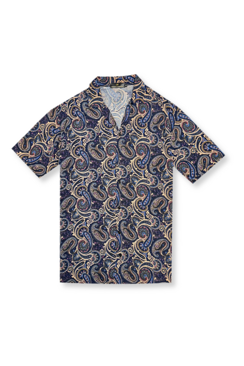 Dargan Tropical Revere Collar Shirt
