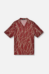 Darilek red tropical shirt front view