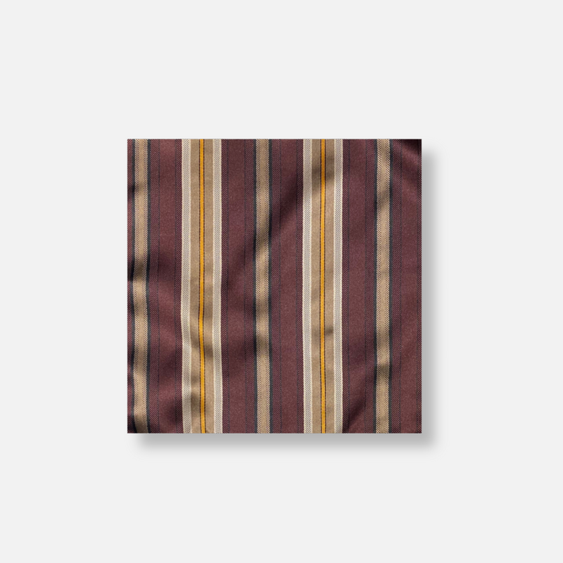 Berklee Striped Pocket Square