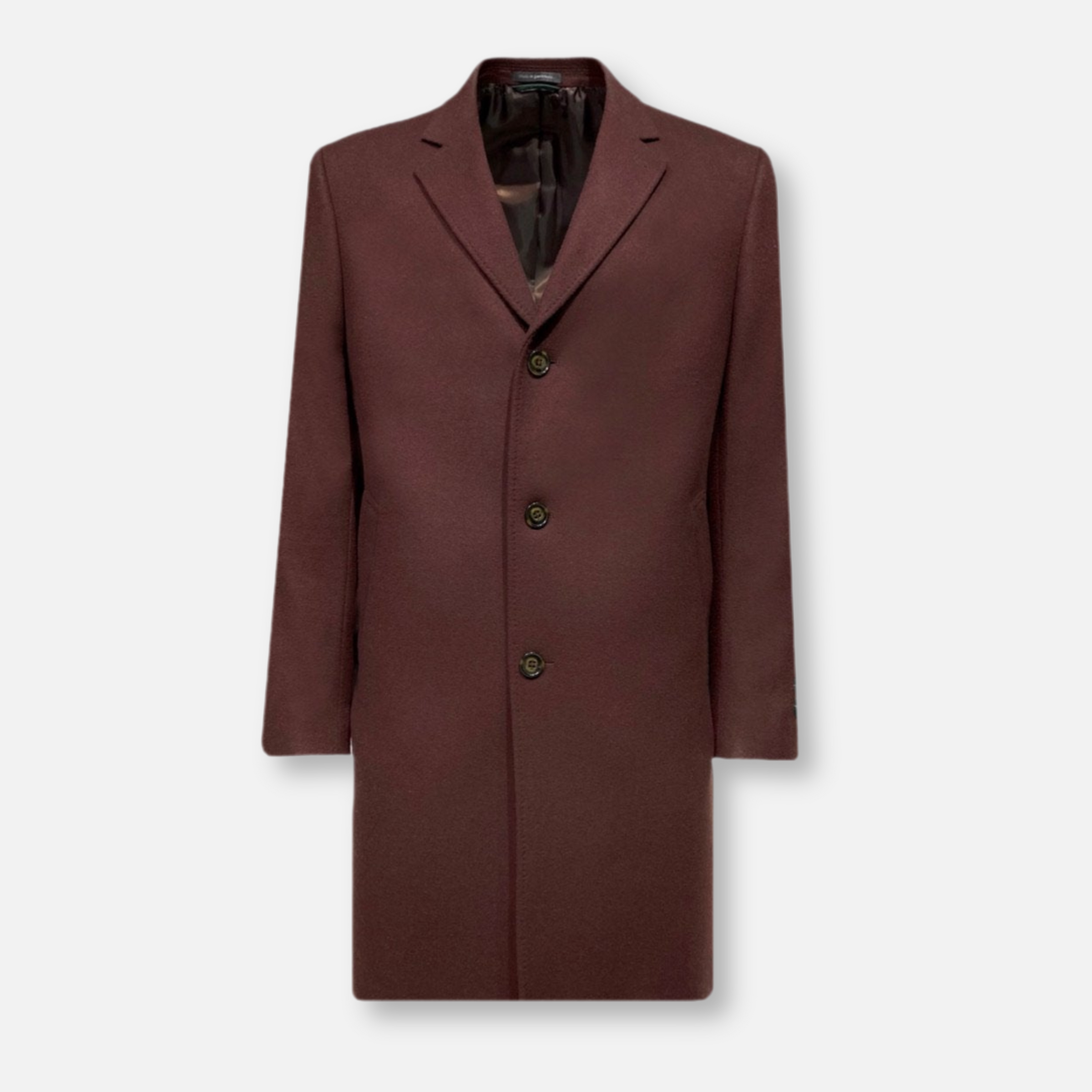 Ralph Lauren Luther Wool Cashmere Blend Top Coat Wine NEFNYC New Edition Fashion