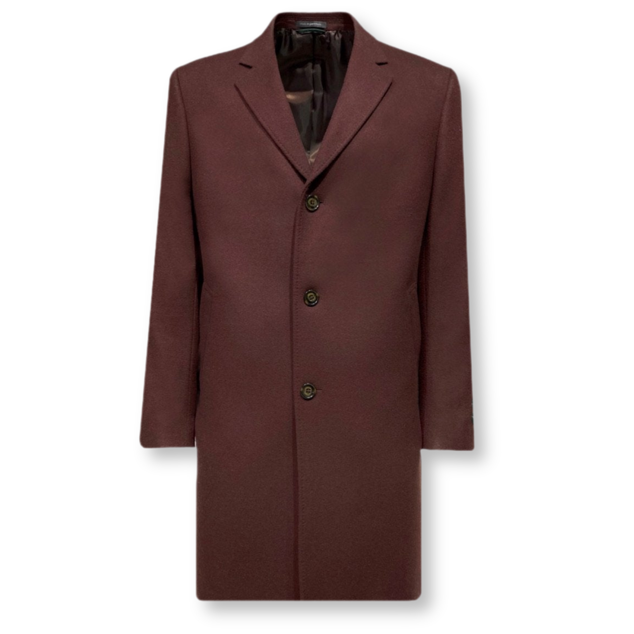 Ralph Lauren Luther Wool Cashmere Blend Top Coat Wine NEFNYC New Edition Fashion