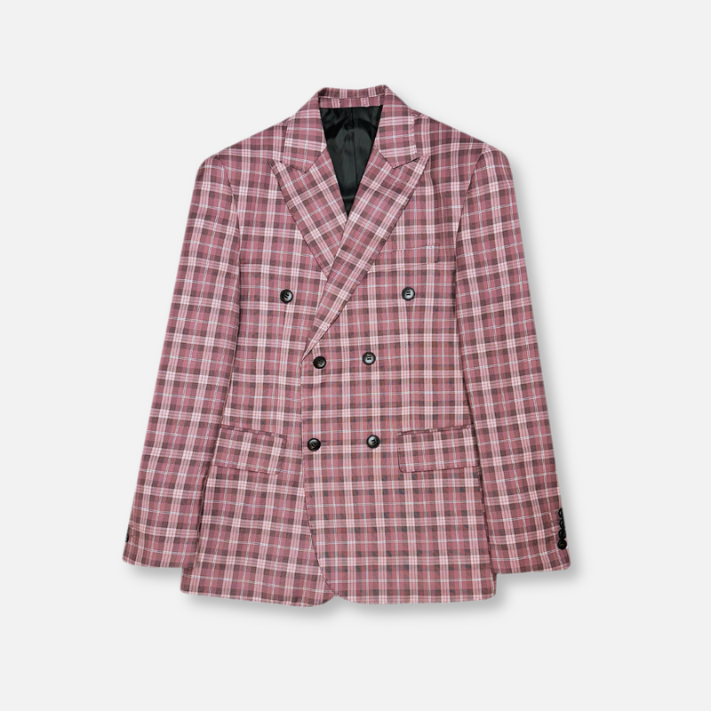 Decato Plaid Double Breasted Suit