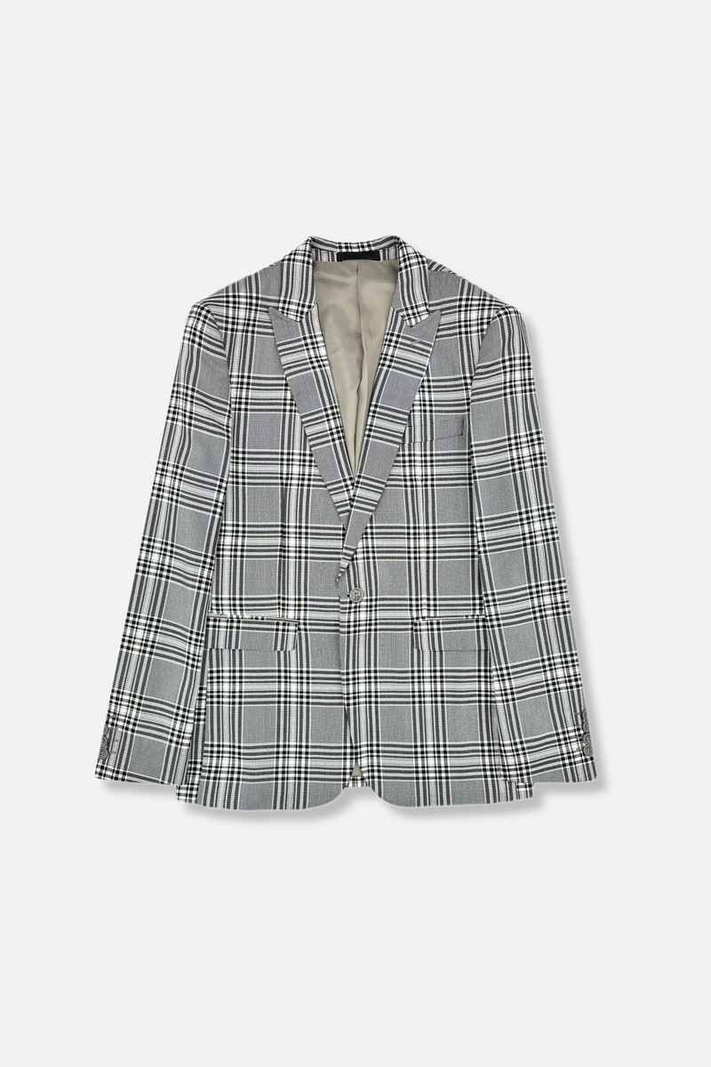 Preston Slim Plaid Vested Suit