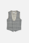 Preston Slim Plaid Vested Suit