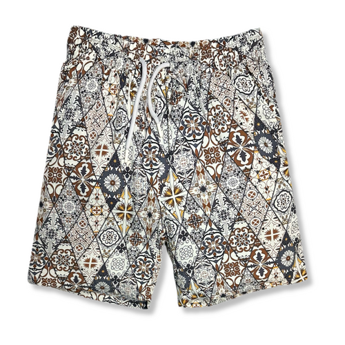 Taborne Tropical Drawstring Shorts