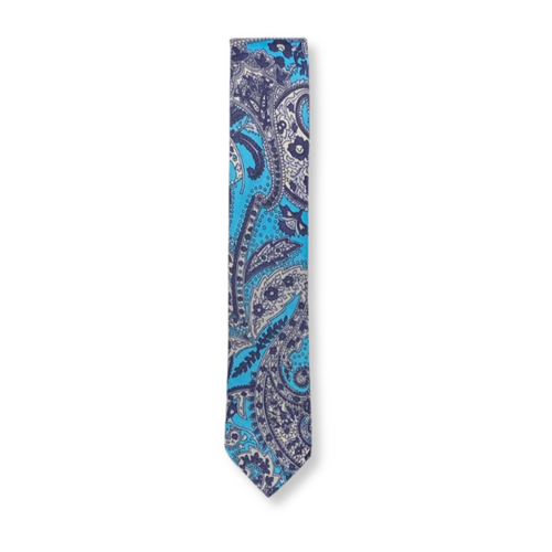 Belarmino Skinny Flower Print Tie