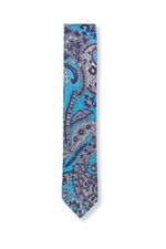 Belarmino Skinny Flower Print Tie