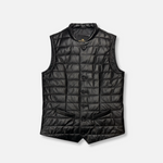 Driver Leather Puffer Vest