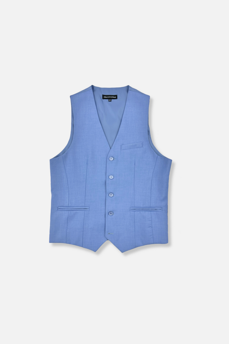 Victorio Slim Solid Vested Suit