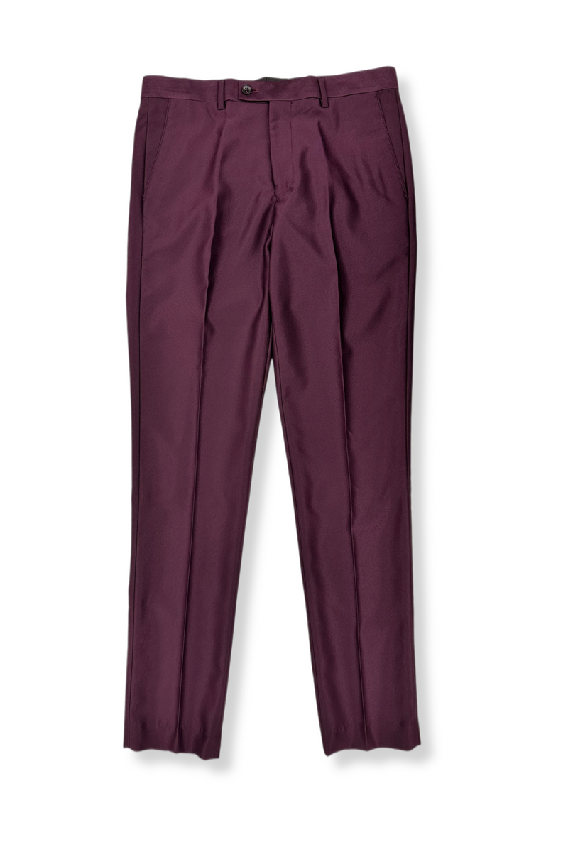 Santo Slim Solid Sharkskin Suit
