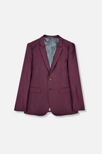 Santo Slim Solid Sharkskin Suit