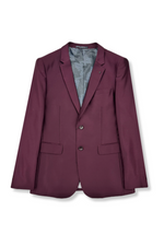 Santo Slim Solid Sharkskin Suit