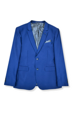 Santo Slim Solid Sharkskin Suit