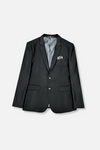 Santo Slim Solid Sharkskin Suit