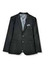 Santo Slim Solid Sharkskin Suit