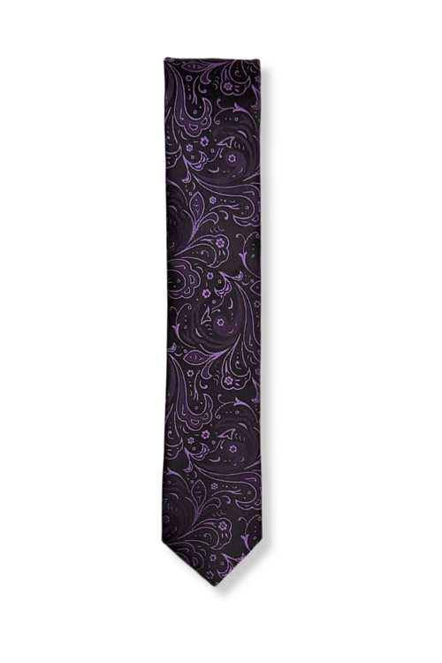Bainer Skinny Paisley Tie