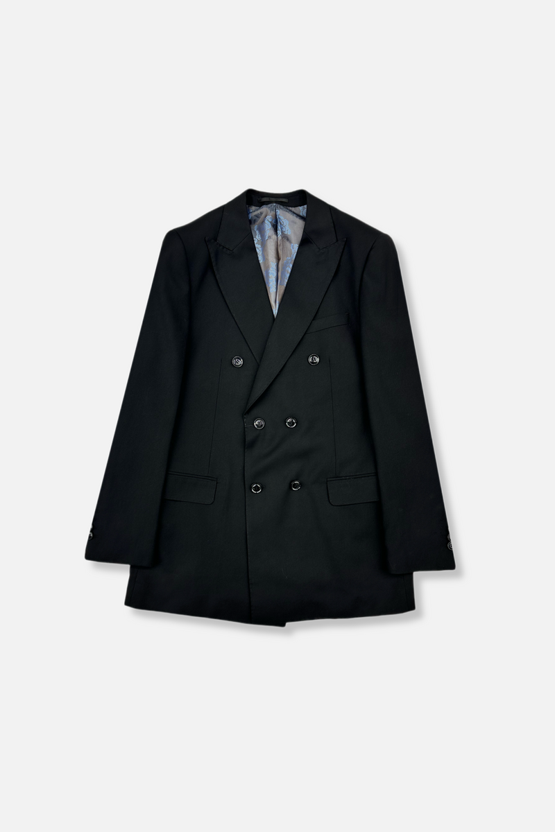 Donder Slim Solid Double Breasted Suit