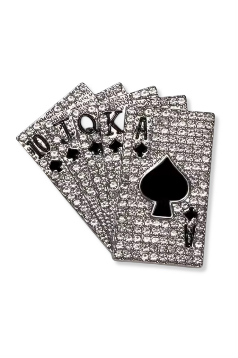 Poker Lapel Pin Brooch