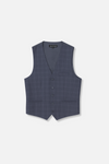 Vistar Slim Plaid Vested Suit