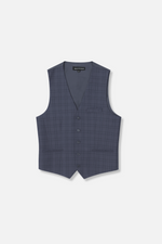 Vistar Slim Plaid Vested Suit